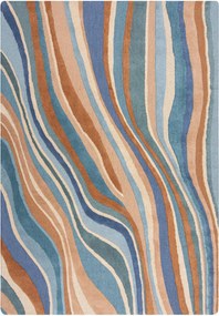 XXXLutz VLNENÝ KOBEREC, 120/170 cm modrá Flair Rugs - Online Only bytové doplnky - 003165040501