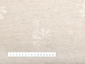 Biante Teflónový obdĺžnikový obrus TF-076 Kvetinový ornament na režnom 50x100 cm