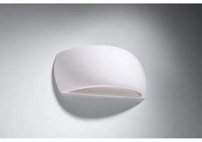 Biele nástenné svietidlo Sollux Palermo