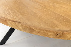 Jedálenský stôl GALAXIE 240 cm oválny mangové drevo prírodná hnedá