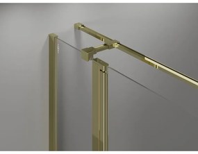 Mexen Mist T, sprchový kút s krídlovými dverami, 70 x 105 cm, 8mm číre sklo, zlatý lesklý profil, 8A4T-105-070-50-00