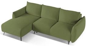 Zelená rohová pohovka (ľavý roh) Malie – Makamii