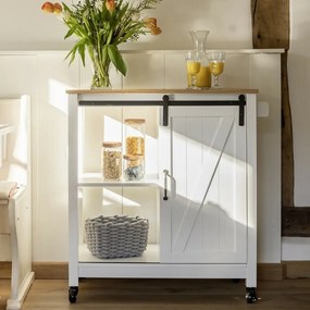 Wenko Kuchynský vozík Landhaus, 80 x 40 x 88,5 cm