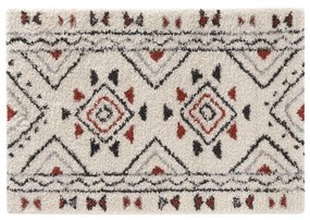 Obdĺžnikový koberec s etno vzorom 2 veľkosti: 60 x 110 cm alebo 120 x 170 cm. Hrúbka 0,5 cm.