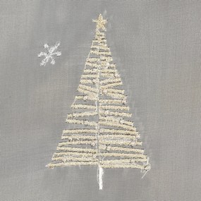 ZÁCLONA NA PÚTKACH XMAS11 350X145 CM VZOROVANÁ