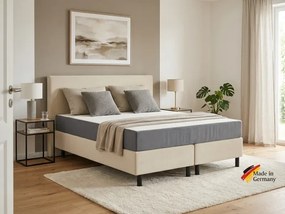 Kontinentálna posteľ Emma Classic boxspring ONE 200x180 krémová