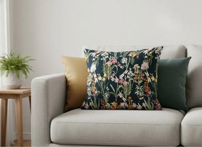 Obliečka na vankúš z mikrovlákna MYSTIC GARDEN 50x70 cm, tmavozelený