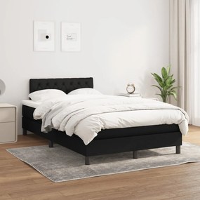 Boxspring posteľ s matracom čierny 120x200 cm látka 3140283
