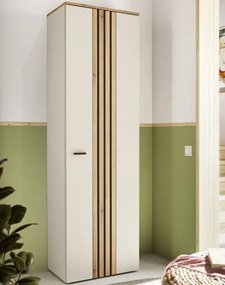 Predsieňová šatníková skriňa Lima, béžová kašmír/dub evoke