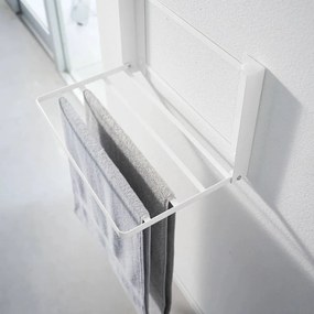 Matne biela nástenná oceľová kúpeľňová polička Tower – YAMAZAKI