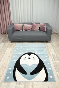 Detský koberec Kiddy D070A-SFS44 svetlomodrý / 1060