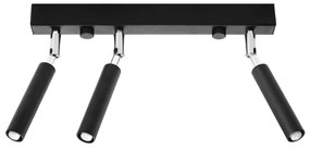 Bodové svietidlo Eyetech, 3x čierne kovové tienidlo, (možnosť polohovania)