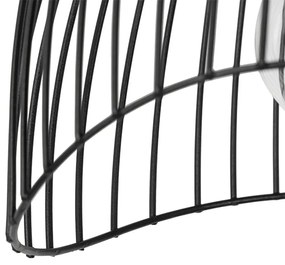 Dizajnové stropné svietidlo čierne 20 cm - Pua