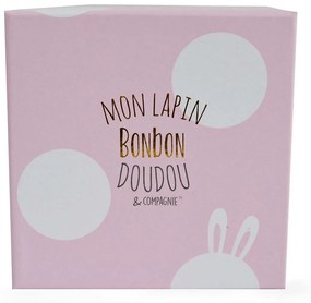 DouDou ET Compagnie Lapin Bonbon Zajačik ružový PM 16cm