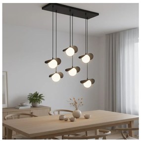 Luster na lankách RITUAL 6xG9/8W/230V čierna