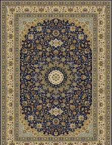 Oriental Weavers, Kusový koberec Kendra 711 / DZ2B, 133x190, modrá, obývacia izba