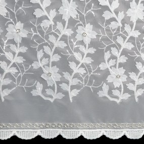 ZÁCLONA NA KRÚŽKOCH EVA MINGE INGA 140X250 CM BIELA