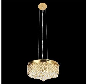 Luster na lanku AMAPOLI 7xG9/28W/230V pr. 45 cm zlatá