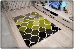 Dekorstudio Moderný koberec SUMATRA - Zelený marocký vzor Rozmer koberca: 160x220cm