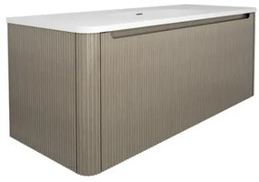 Kúpeľňová skrinka s umývadlom Naturel Austen 119x47,5x45 cm clear brown mat AUSTEN120CB