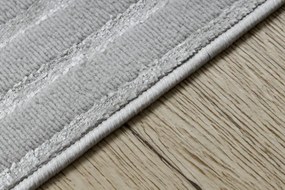 Koberec LIRA E2557 geometrický, štrukturálny, glamour - sivý