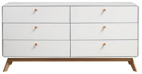 Biela nízka komoda 150x74 cm Caitlin – Støraa