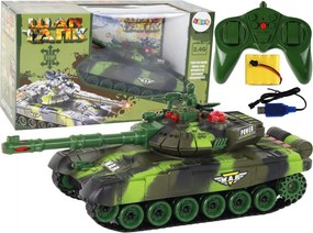 LEAN Toys Veľký diaľkovo ovládaný vojenský tank RC 360 stupňov