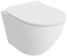 Závesná WC misa Alice Mat s doskou volne padajúca