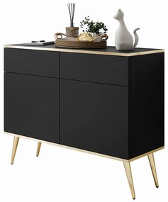 Komoda BOSTON čierna 107cm