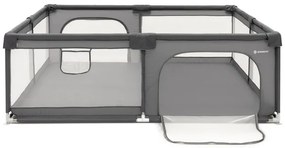 Detská ohrádka – zatvorená, 200 × 180 × 66 cm, skladacia, sivá Springos HA7529