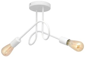 Detský prisadený luster OXFORD 2xE27/15W/230V biela