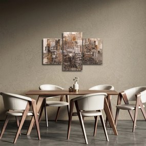 Obraz - Abstrakcia v hnedých tónoch (90x60 cm)