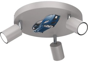 Detské bodové svietidlo FUN 3xGU10/8W/230V šedá/auto