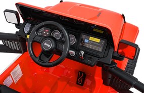 Ramiz Jeep Wrangler Rubicon LIFT elektrické autíčko pre deti oranžové