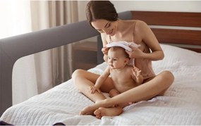 Bezpečnostná zábrana na posteľ Cover 30 sivá 200 cm