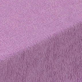 Napínacia plachta na posteľ froté EXCLUSIVE fialová 90 x 200 cm