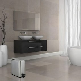 Nášľapný oceľový odpadkový kôš v matne striebornej farbe 5 l Erik – Spirella