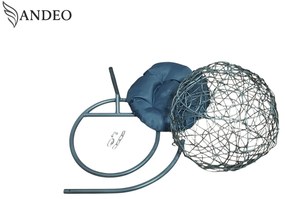 Závesné hojdacie kreslo pre mačky COCO - sivé