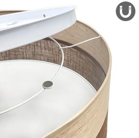 LED Stropné svietidlo SIRJA WOOD LED/36W/230V pr. 45 cm hnedá/dub