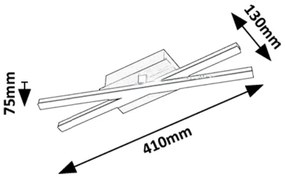 Rabalux 71396 - LED stropné svietidlo DEMIR LED/16W/230V 4000K