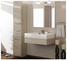 Kúpeľňová skrinka s regálom 43 dub sonoma