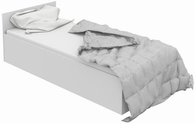 Jednolôžková posteľ Cezar III (biela) (s matracom a roštom). Vlastná spoľahlivá doprava až k Vám domov. 1069587