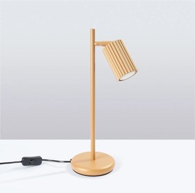 Stolná lampa Karbon, 1x zlaté kovové tienidlo