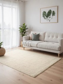 Koberec Elle Decoration Majoli Herringbone naturálny / biely
