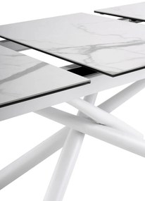 Rozkladací stôl sena 180 (240) x 95 cm biely MUZZA