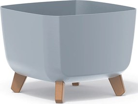 Plastový kvetináč na nožičkách DGQL300 29 cm - svetlosivá