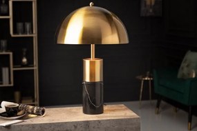Stolná lampa Burlesque zlatá mramorová čierna