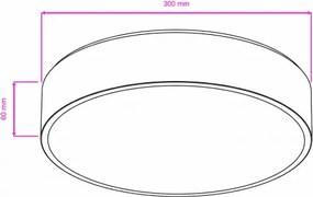 Brilagi - LED Kúpeľňové stropné svietidlo POOL LED/24W/230V pr. 30 cm IP54 čierna