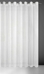 Biela záclona na krúžkoch REBECCA 400x250 cm