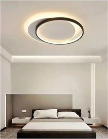 Toolight Toolight, LED stropné svietidlo 40cm, LHJ076-C, čierna-biela, OSW-50035